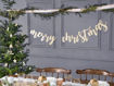Picture of BANNER MERRY CHRISTMAS WOODEN 87 X 17CM
